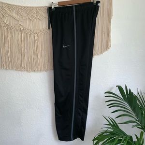 Nike track pants breathable mesh stripe pockets